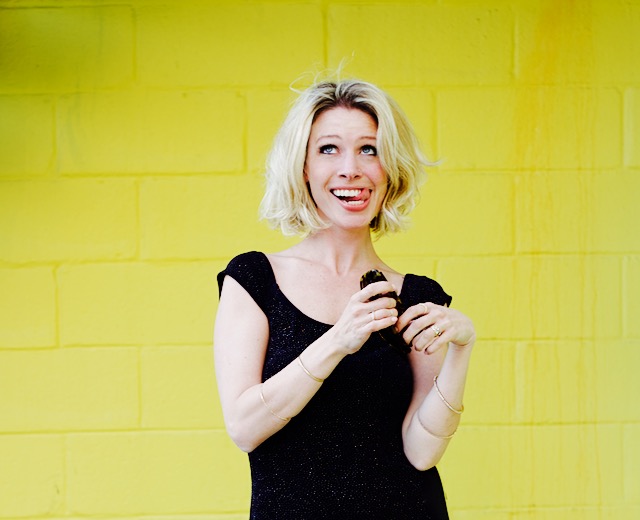 bright yellow brick wall