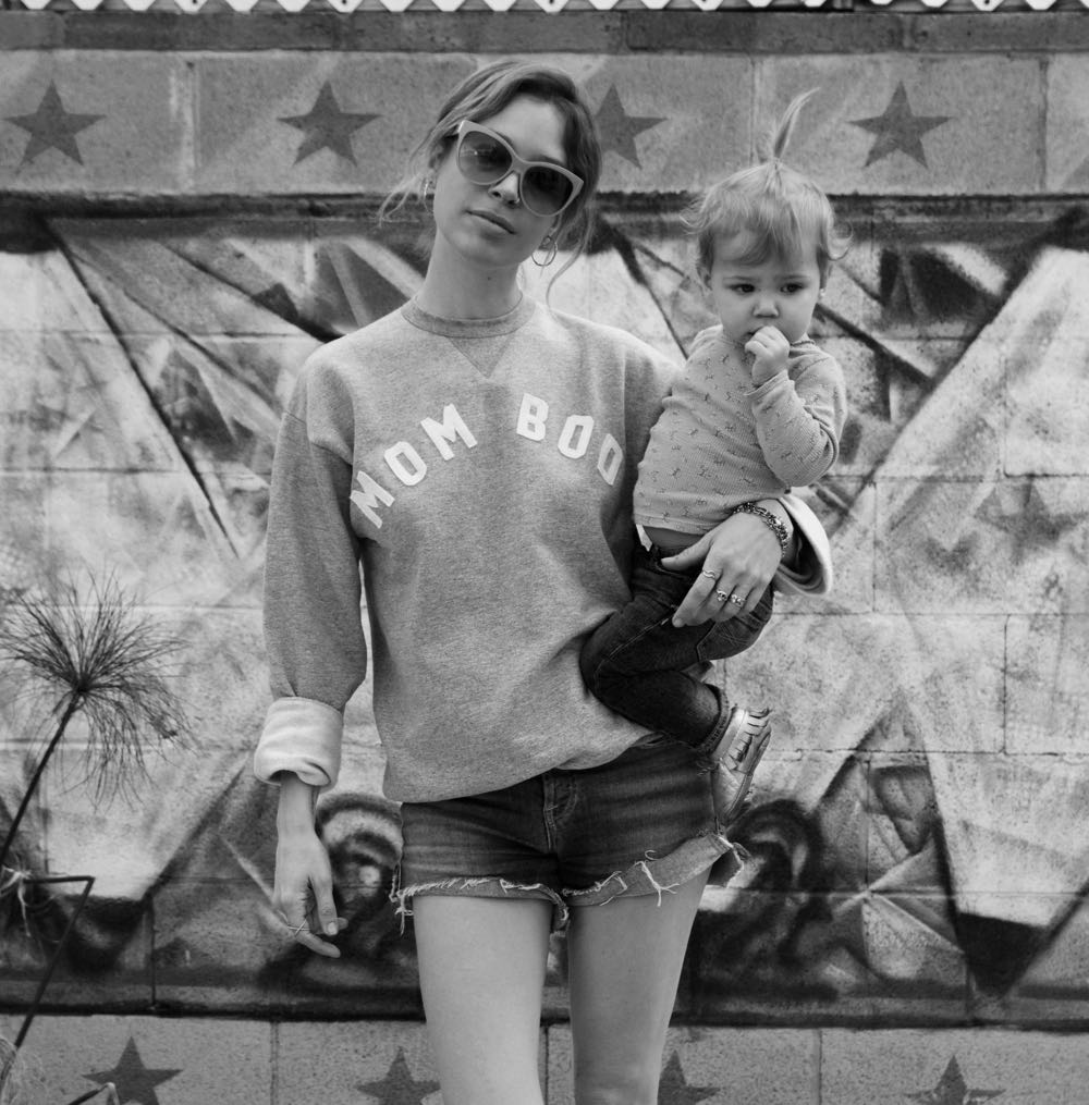 mom bod sweatshirt available on glam camp