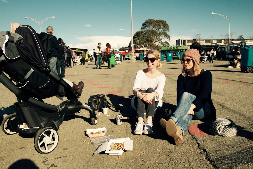 Food trucks at the Treasure Island Flea Market