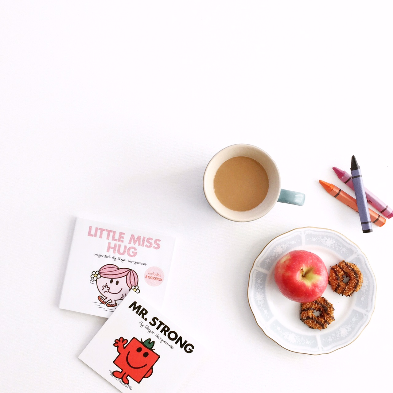 Little Miss Hug and Mr. Strong books by Roger Hargreaves