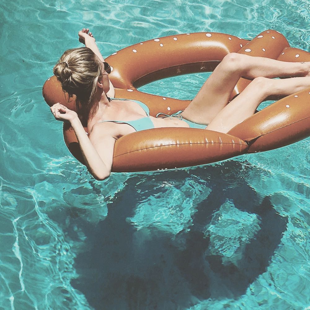 Jordan Reid in pool