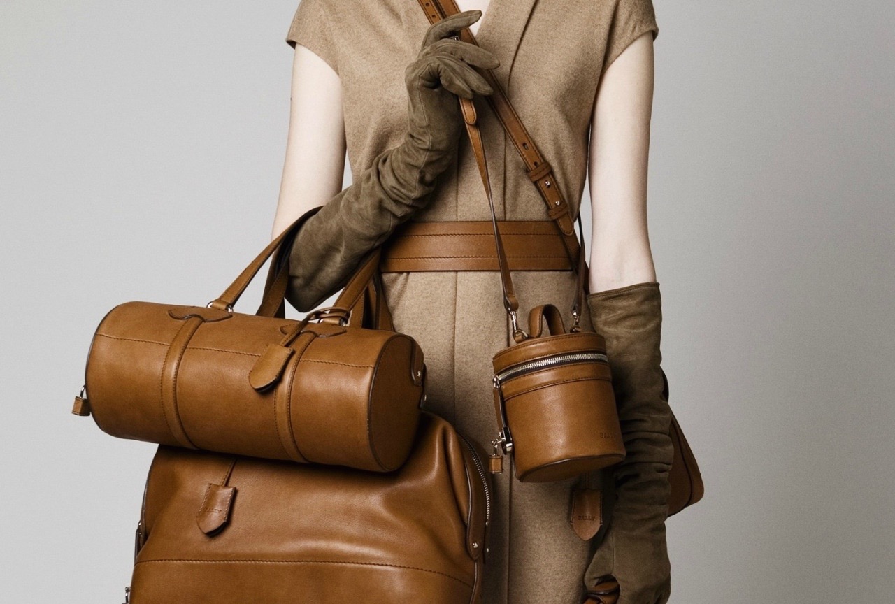 Retro leather suitcases from Vogue Magazine