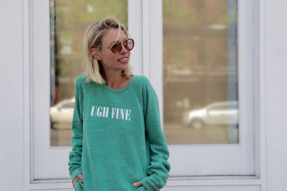 The Ugh, Fine sweatshirt from glam camp