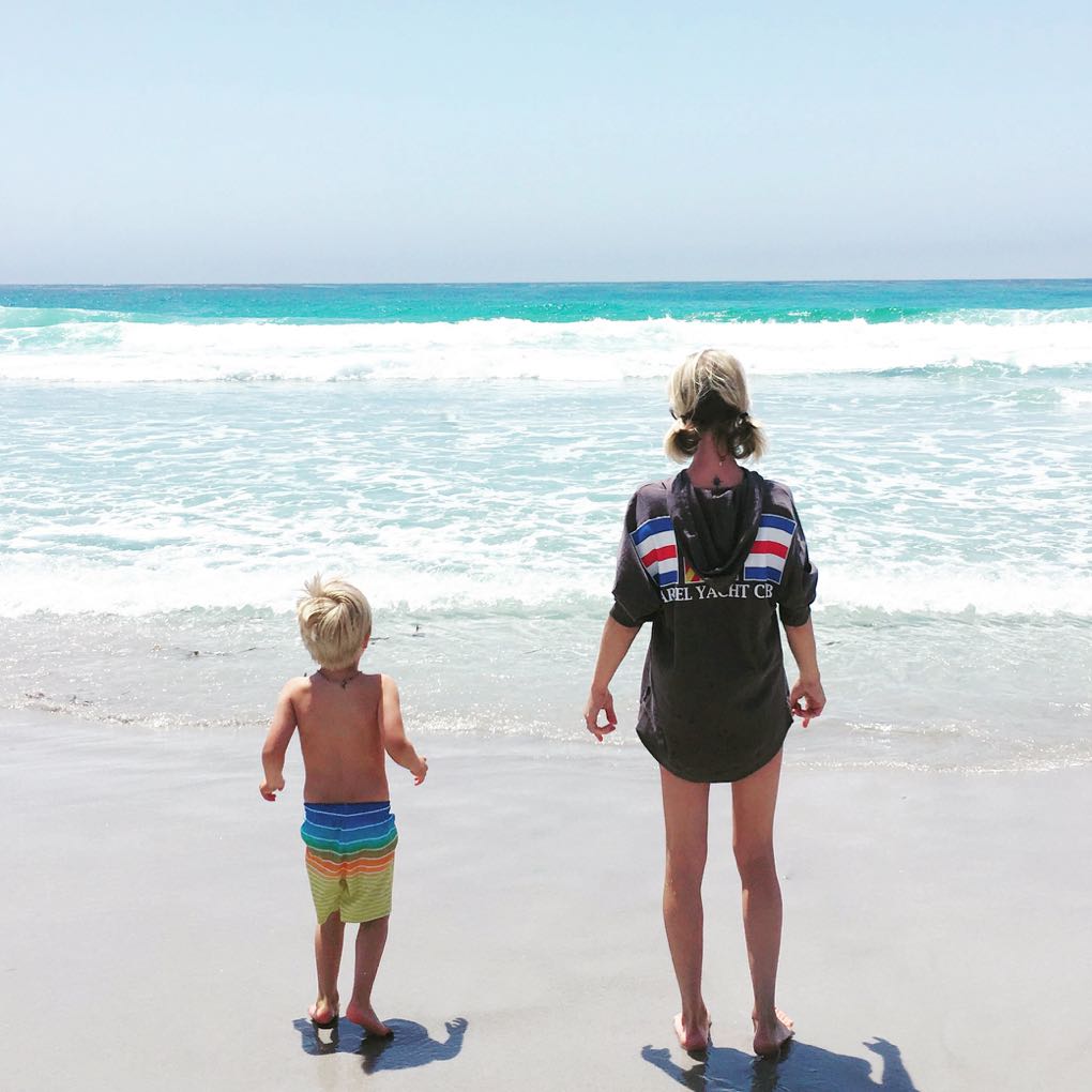 The beach view in Carmel California